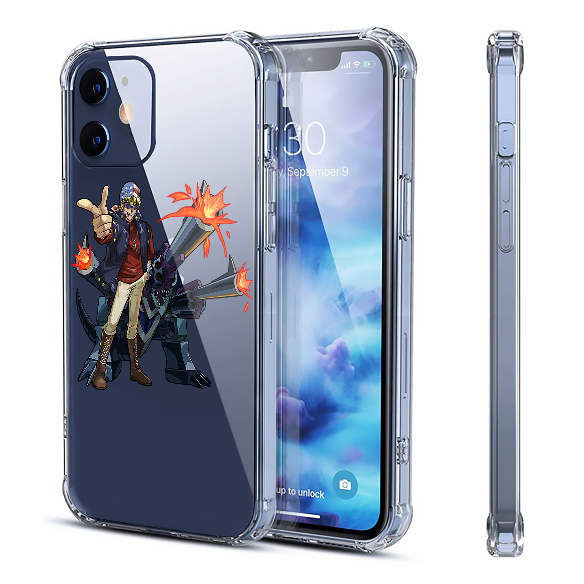 （画像用） 遊☆戯☆王 Yu-Gi-Oh! 【iPhone 12シリーズ対応】透明スマホケース（クリアソフトケース）